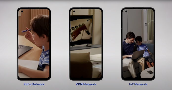 Three screenshots showing the different functionality of ASUS Smart Home Master