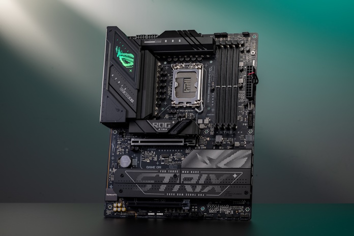 The ROG Strix B860-F Gaming WiFi motherboard